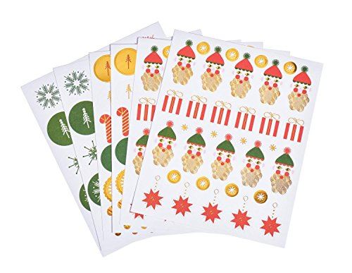 father-christmas-gold-foil-christmas-sticker-set-182-stickers-stars-snowflakes|99001.63.04|Luck and Luck| 1