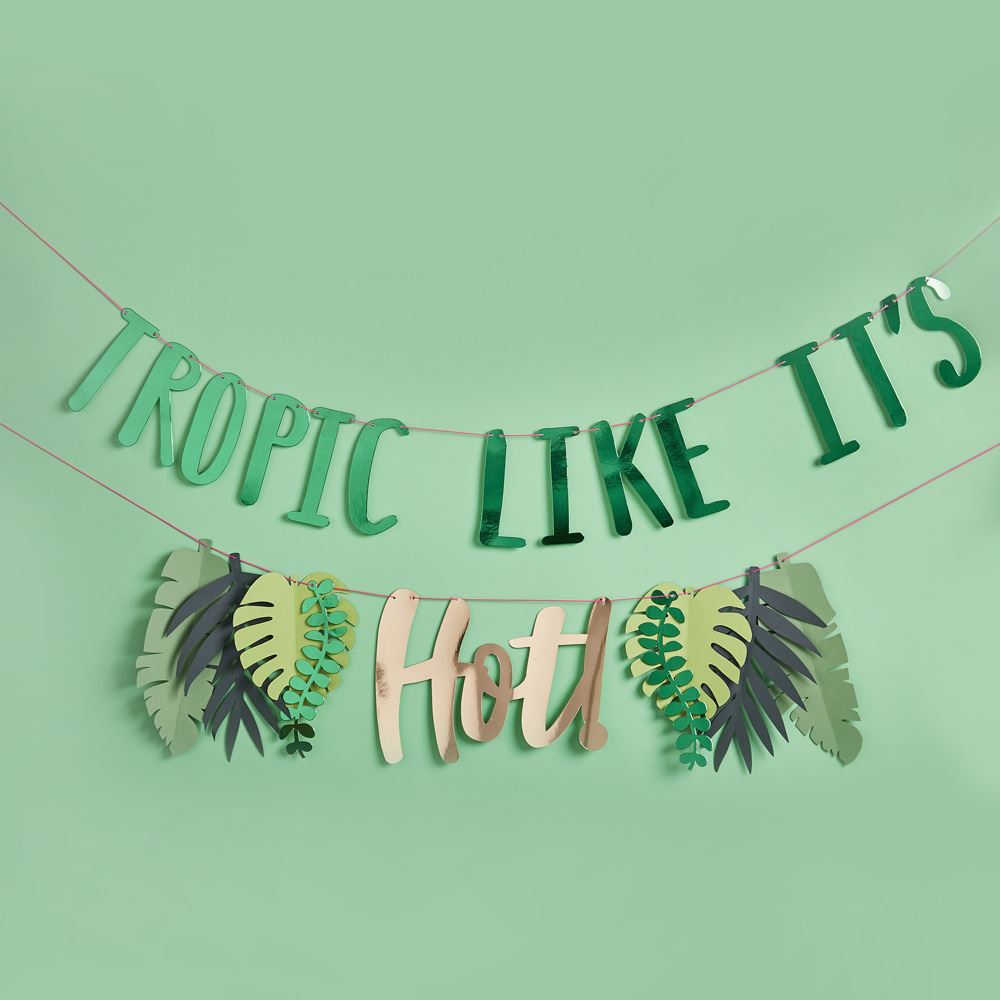 tropic-like-its-hot-banner-bunting-party-decoration-2m|HBTH107|Luck and Luck| 1