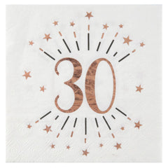 sparkle-rose-gold-age-30-party-pack-plates-napkins-and-cups|LLSPARKLEAGE30PP|Luck and Luck|2