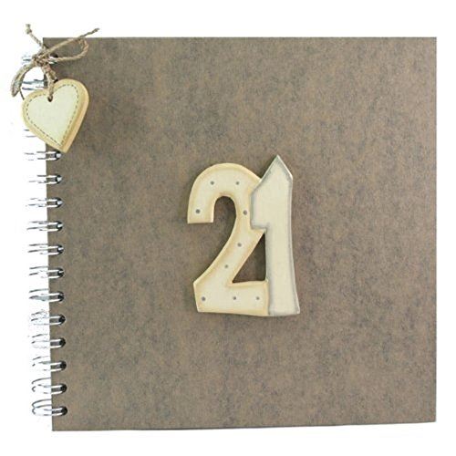 east-of-india-21st-birthday-keepsake-book-brown-kraft|1835A|Luck and Luck| 1