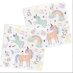 unicorn-and-rainbow-paper-party-napkins-x-20|68349|Luck and Luck| 1