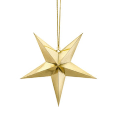gold-paper-stars-christmas-hanging-decoration-set-of-3|LLGOLDSTARSX3|Luck and Luck|2
