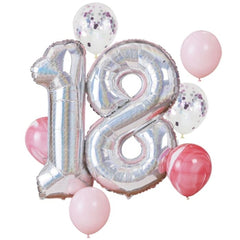 18th-iridescent-birthday-number-balloon-bundle|SG-101|Luck and Luck|2