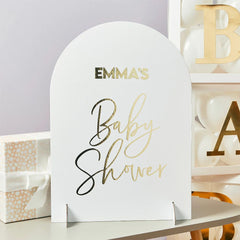 customisable-baby-shower-gold-sign-decoration|HBBS224|Luck and Luck| 3