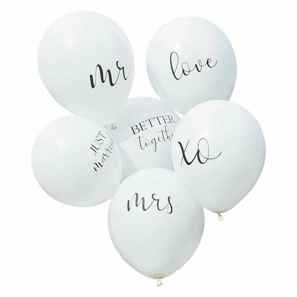 white-wedding-balloons-mr-mrs-balloons-botanical-decorations-x-6|BR374|Luck and Luck| 4