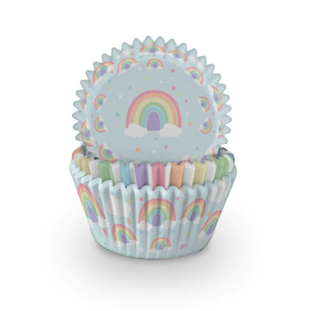 pastel-rainbow-cupcake-baking-cases-x-75|J141|Luck and Luck|2