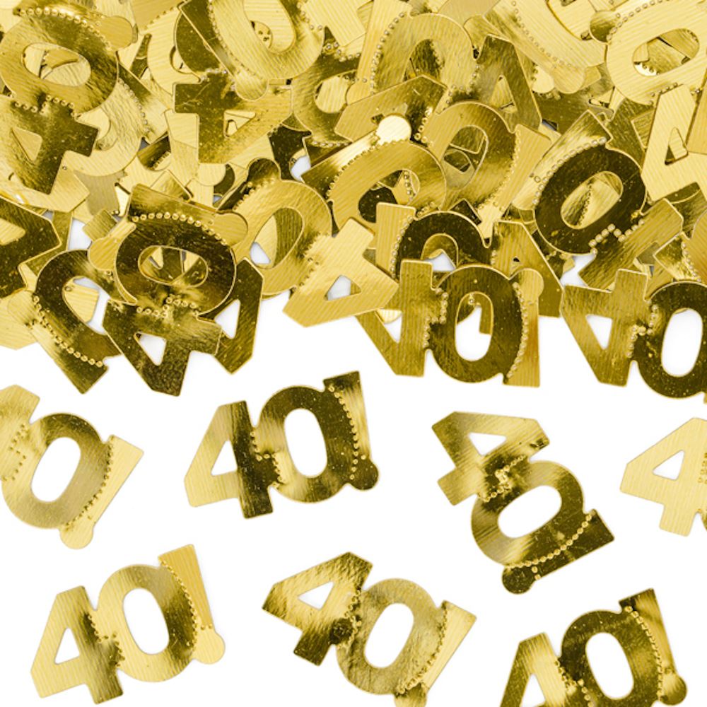number-40-gold-table-confetti-birthday-anniversary|KONS3540019ME|Luck and Luck| 1