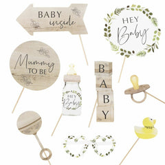 baby-shower-photo-booth-props-botanical-baby-x-10|BAB111|Luck and Luck| 1