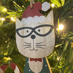 christmas-wooden-mixed-set-2-hanging-cats-with-bells|TLA446|Luck and Luck| 4