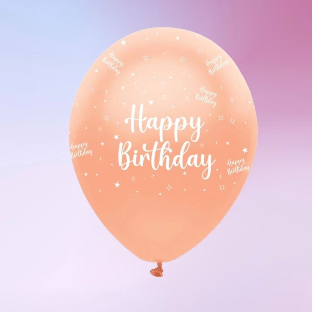 rose-gold-happy-birthday-balloons-x-6|RB346|Luck and Luck| 1