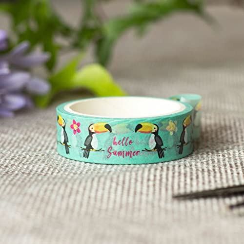 toucan-hello-summer-washi-tape-10m|LLWASHIGH625 |Luck and Luck| 1