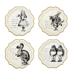 alice-in-wonderland-paper-plate-pack-of-12-alice-birthday-party|TSALICEMEDPLATE|Luck and Luck|2