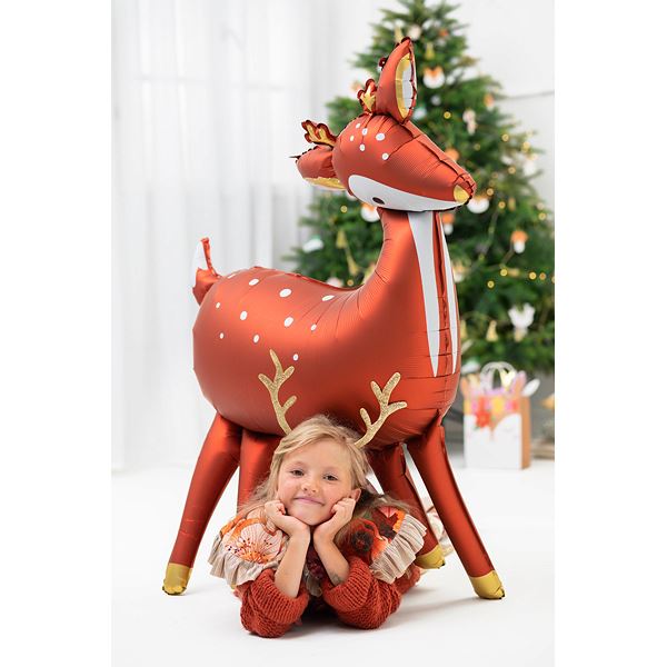 woodland-deer-festive-foil-balloon-christmas-decoration|FB118|Luck and Luck| 1