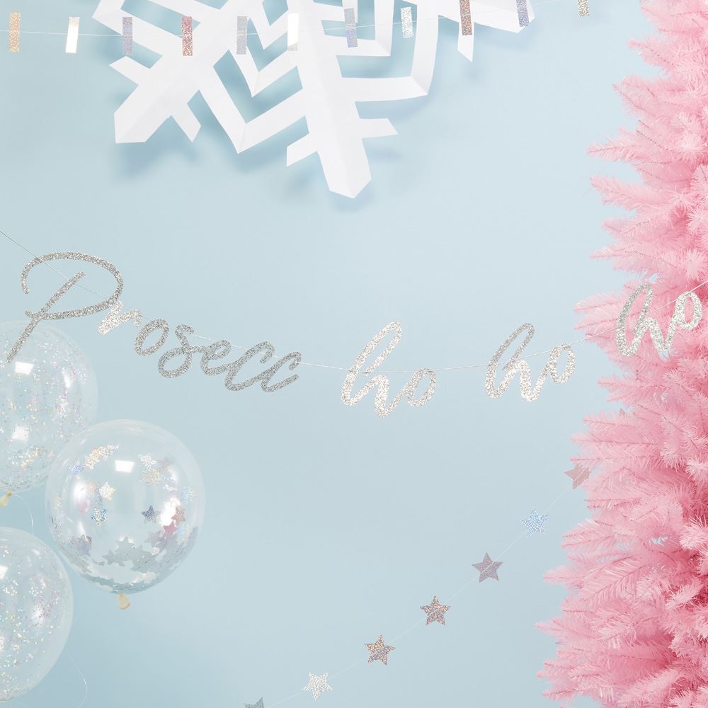 iridescent-prosecco-ho-ho-banner-1-5m-prosecco-xmas-party-decoration|JV110|Luck and Luck| 1