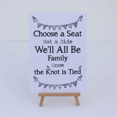 church-wedding-ceremony-white-sign-choose-a-seat-sign-and-easel|LLSTWMAMCAS|Luck and Luck| 3