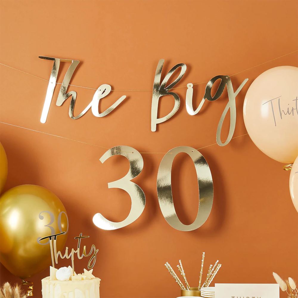 gold-the-big-milestone-custom-banner-birthday-special-occasions|HBMB100|Luck and Luck| 1