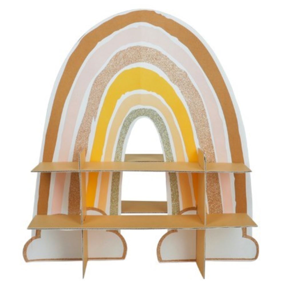 rustic-rainbow-treat-cardboard-cake-holder-2-tier|79688|Luck and Luck|2