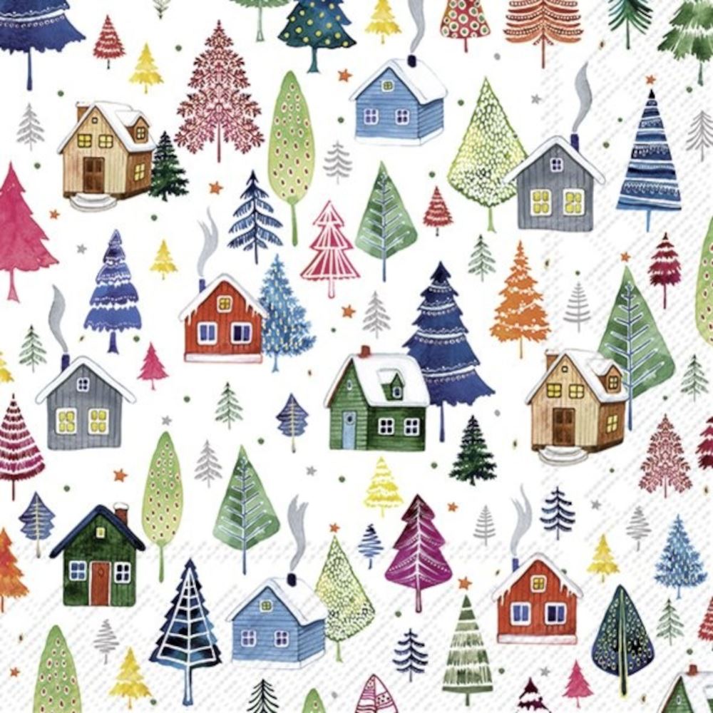 large-winter-nordic-tree-christmas-paper-napkins-x-20|L970500|Luck and Luck| 3