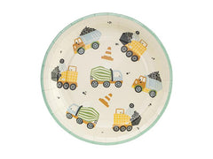 construction-vehicles-childrens-paper-party-plates-x-6|TPP80|Luck and Luck| 4