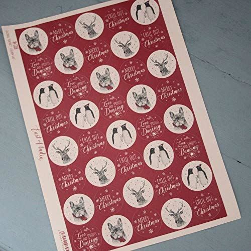 east-of-india-sticker-christmas-animals-sticker-sheet-x-40-stickers|1738|Luck and Luck| 1