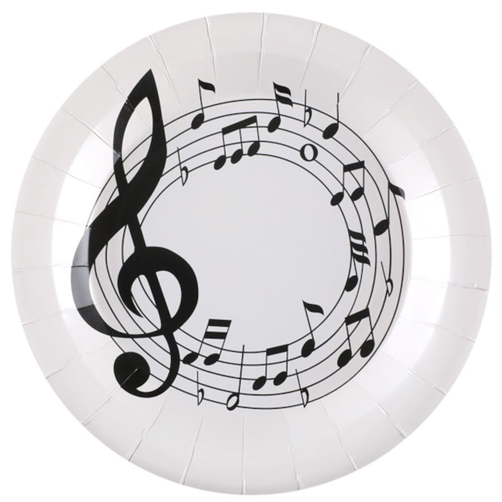 music-note-paper-party-plates-x-10-musical-party|836500000001|Luck and Luck|2