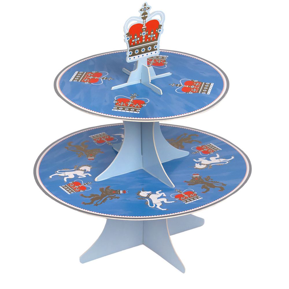 union-jack-reversible-card-cake-stand-queens-jubilee|ROYAL-CAKESTAND|Luck and Luck| 3