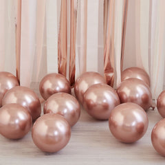 small-balloon-pack-5-inch-rose-gold-chrome-x-40|BA-332|Luck and Luck| 1