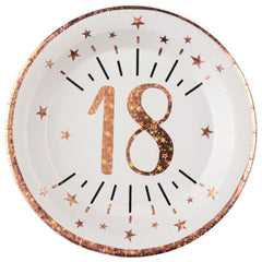 sparkle-rose-gold-age-18-party-pack-plates-napkins-and-cups|LLSPARKLEAGE18PP|Luck and Luck| 4